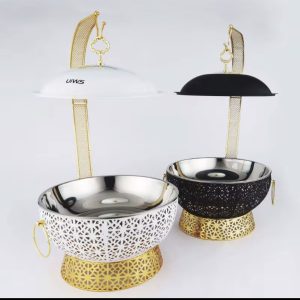 Black and White Buffet Dish